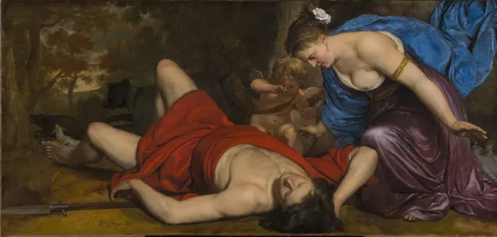 Framed Print : Venus and Cupid Mourning the Dead Adonis Framed Print : Venus and Cupid Mourning the Dead Adonis