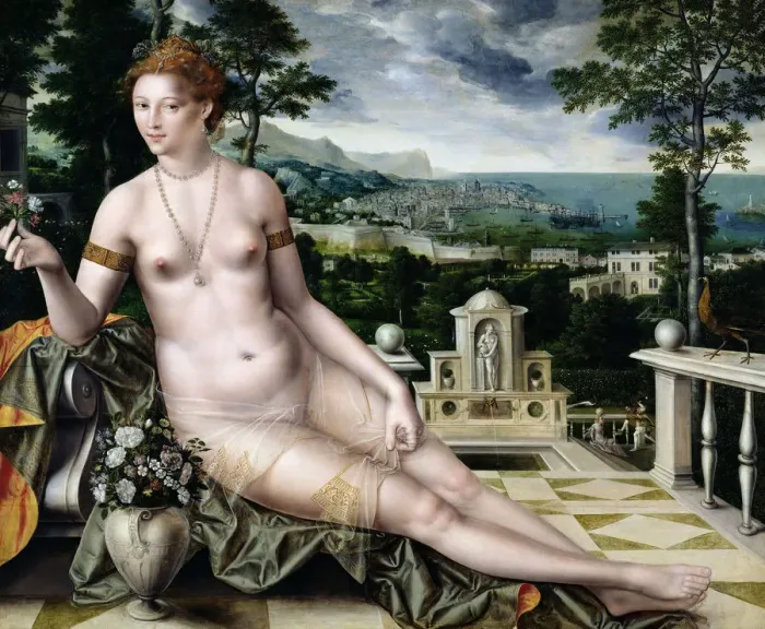 Framed Print : Venus Cythereia, 1561. Artist: Massys (Matsys), Jan (1510-1575) Framed Print : Venus Cythereia, 1561. Artist: Massys (Matsys), Jan (1510-1575)