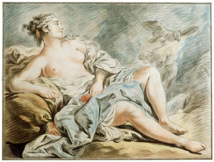 Framed Print : Venus with Doves, 18th century. Artist: Louis Marin Bonnet Framed Print : Venus with Doves, 18th century. Artist: Louis Marin Bonnet
