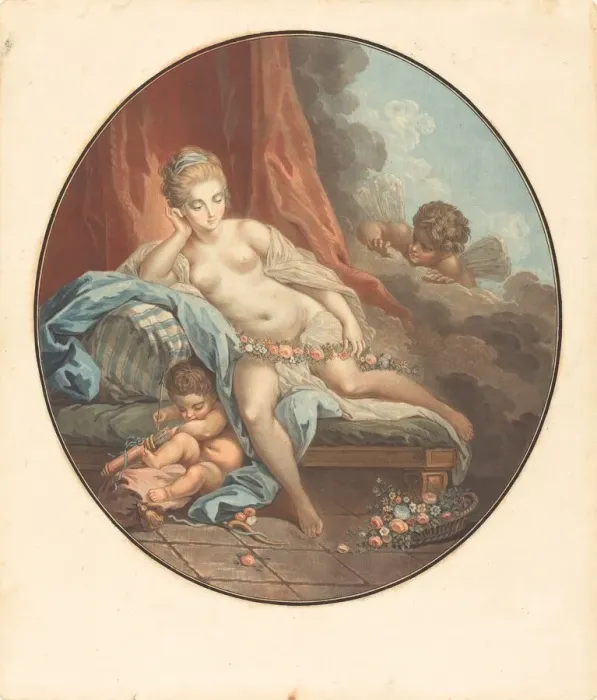 Framed Print : Venus en reflection. Creator: Jean Francois Janinet Framed Print : Venus en reflection. Creator: Jean Francois Janinet