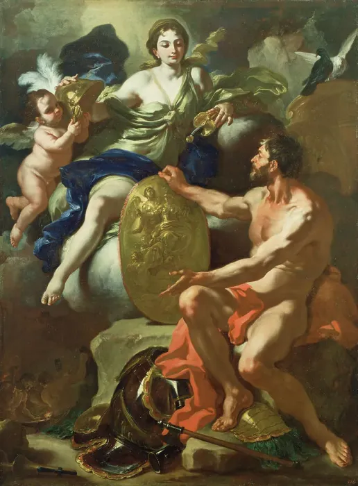 Framed Print : Venus at the Forge of Vulcan, 1704. Creator: Francesco Solimena Framed Print : Venus at the Forge of Vulcan, 1704. Creator: Francesco Solimena