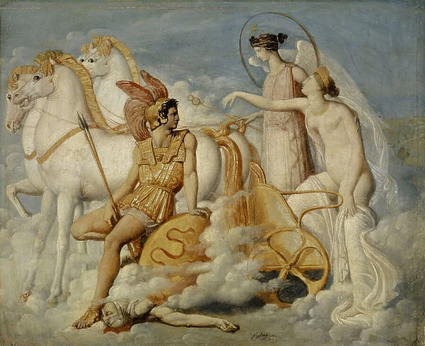 Venus, Injured by Diomedes, Returns to Olympus, ca 1802