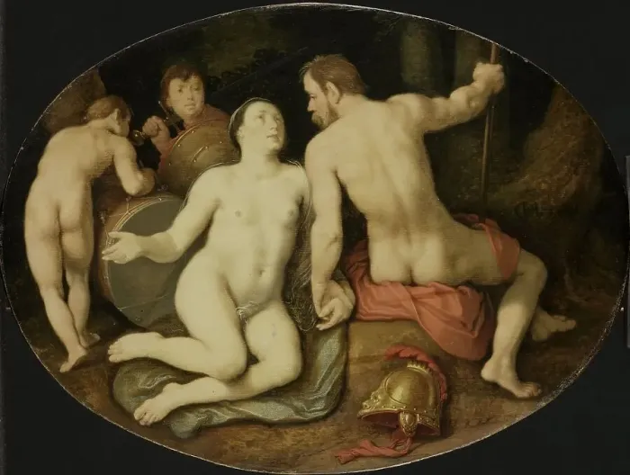 Framed Print : Venus and Mars, 1628. Creator: Cornelis Cornelisz van Haarlem Framed Print : Venus and Mars, 1628. Creator: Cornelis Cornelisz van Haarlem