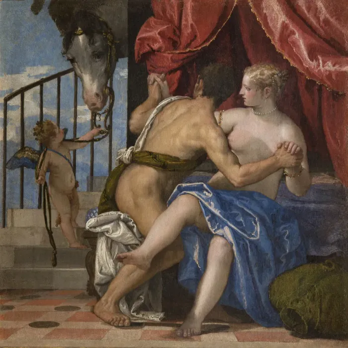 Framed Print : Venus and Mars, ca. 1575. Creator: Veronese, Paolo (1528-1588) Framed Print : Venus and Mars, ca. 1575. Creator: Veronese, Paolo (1528-1588)
