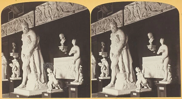 Venus de Medici and Herkales; Art Institute, 1893. Creator: Henry Hamilton Bennett