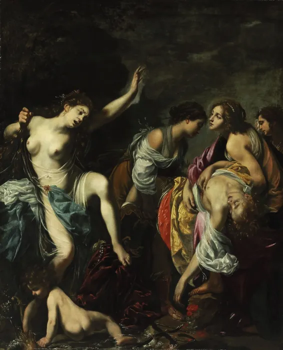 Framed Print : Venus Mourning Adonis, c1626-1628. Creator: Furini, Francesco (1603-1643) Framed Print : Venus Mourning Adonis, c1626-1628. Creator: Furini, Francesco (1603-1643)
