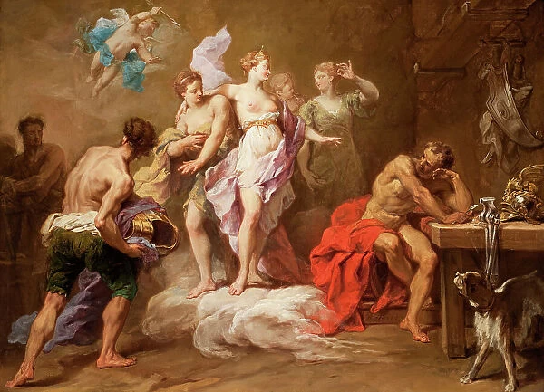 Venus Ordering Arms from Vulcan for Aeneas (image 1 of 2), 1717. Creator: Jean Restout