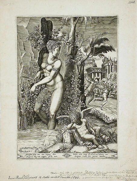 Venus and the Rose, 1564. Creators: Gaspare Osello, Giorgio Ghisi