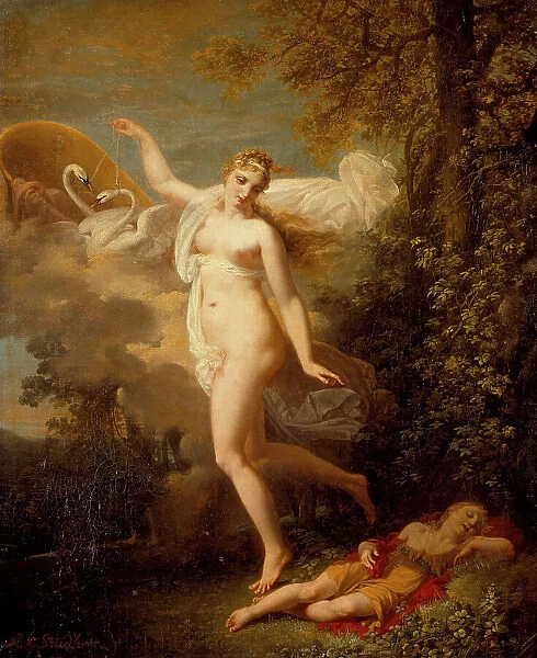 Venus and a Sleeping Cupid, c1810. Creator: Jean-Baptiste Mallet