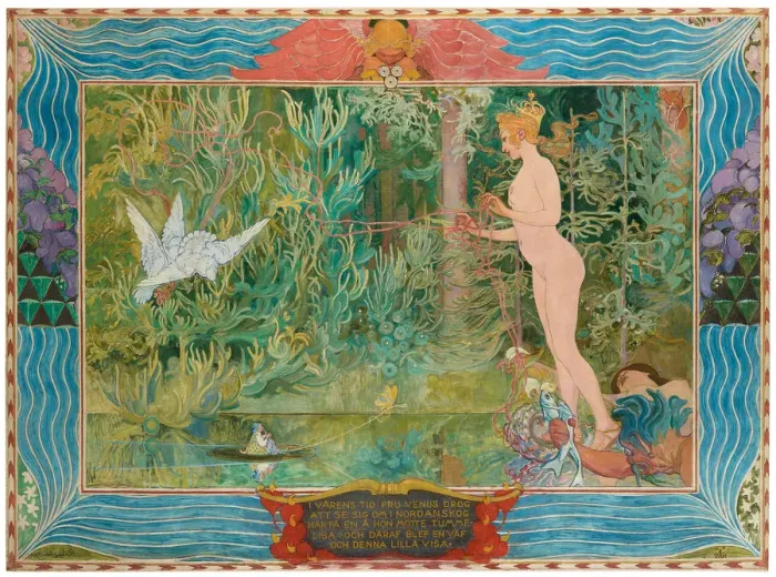 Framed Print : Venus and Thumbelina (Venus och Tummelisa), 1904
