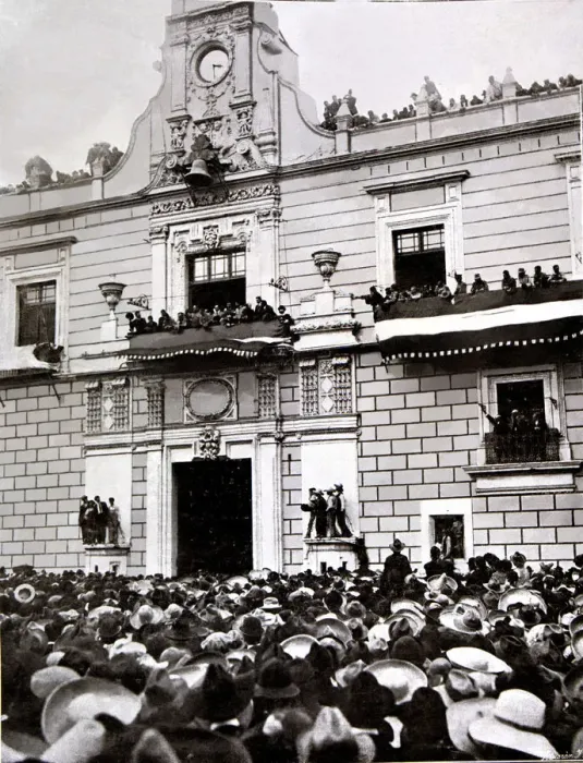 Framed Print : Venustiano Carranza (1859-1920), Mexican politician talking to the people from Framed Print : Venustiano Carranza (1859-1920), Mexican politician talking to the people from