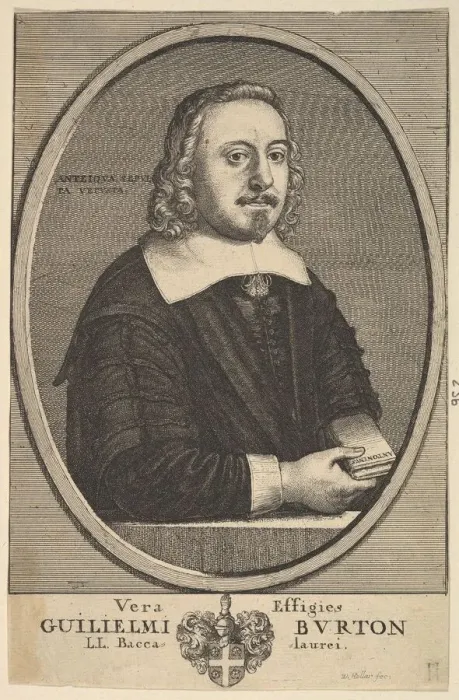Framed Print : Vera Effigies Guilielmi Burton  /  L. L. Baccalaurei, 1657-58. Creator: Wenceslaus Hollar