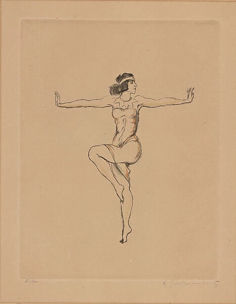 Vera Fokina in the Ballet Cleopatre by Michel Fokine, ca 1920-1925. Creator: Grunenberg, Arthur (1886-1952)