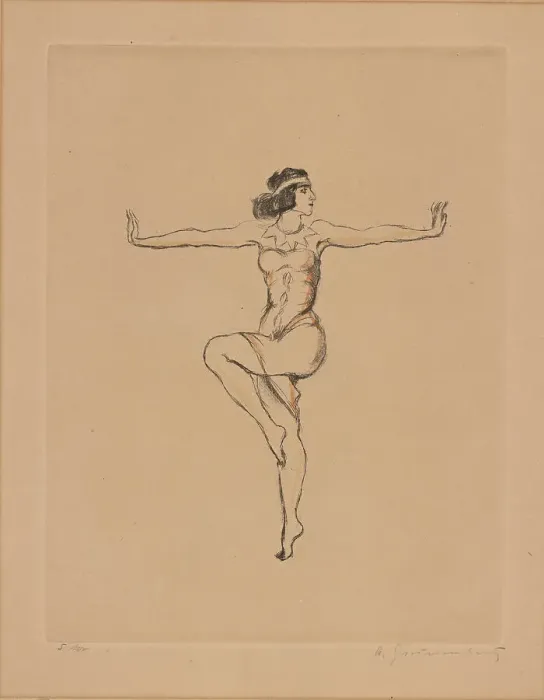 Framed Print : Vera Fokina in the Ballet Cleopatre by Michel Fokine, ca 1920-1925. Creator: Grunenberg, Arthur (1886-1952) Framed Print : Vera Fokina in the Ballet Cleopatre by Michel Fokine, ca 1920-1925. Creator: Grunenberg, Arthur (1886-1952)