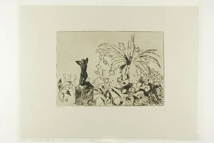 Framed Print : Veranda, 1902. Creator: Edvard Munch Framed Print : Veranda, 1902. Creator: Edvard Munch