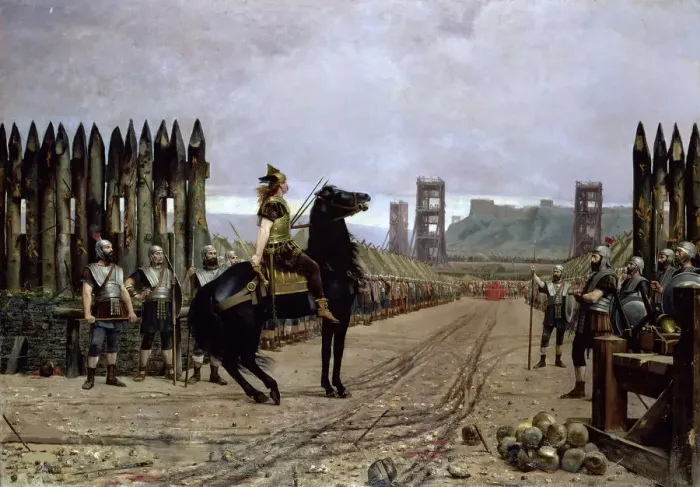 Framed Print : Vercingetorix before Caesar, 1886 Framed Print : Vercingetorix before Caesar, 1886