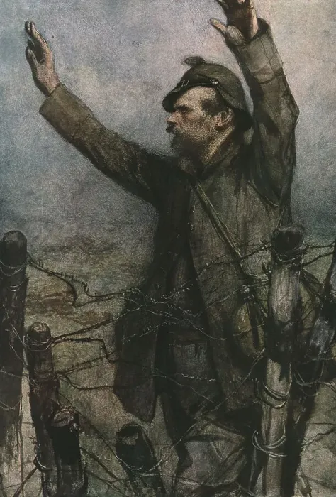 Framed Print : Verdun; Kamarade !, 1916 Creator: Francois Flameng. Verdun; Kamarade !, 1916 Creator: Francois Flameng Framed Print : Verdun; Kamarade !, 1916 Creator: Francois Flameng. Verdun; Kamarade !, 1916 Creator: Francois Flameng
