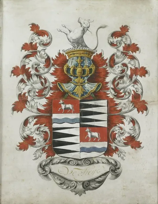 Framed Print : Verheye coat of arms, 1750-1799. Creator: Anon Framed Print : Verheye coat of arms, 1750-1799. Creator: Anon