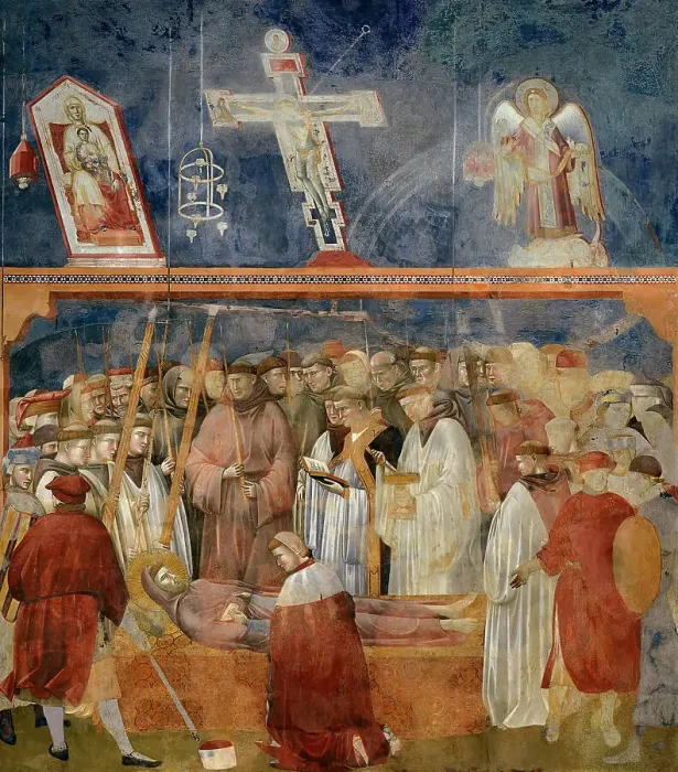 Framed Print : Verification of the Stigmata (from Legend of Saint Francis), 1295-1300. Creator: Giotto di Bondone (1266-1377) Framed Print : Verification of the Stigmata (from Legend of Saint Francis), 1295-1300. Creator: Giotto di Bondone (1266-1377)