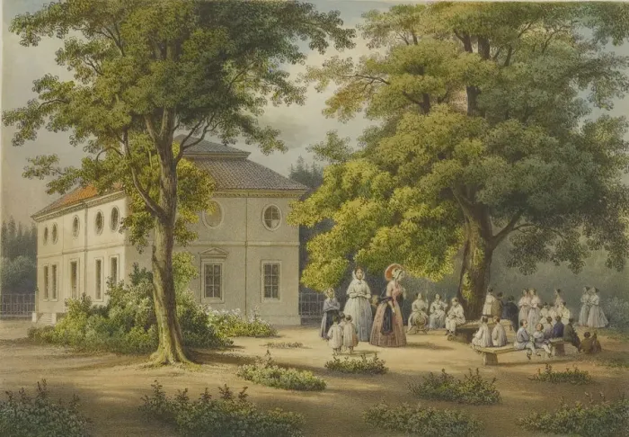 Framed Print : Verkiai Palace. Infant School (Salle d asile), 1847-1852 Framed Print : Verkiai Palace. Infant School (Salle d asile), 1847-1852