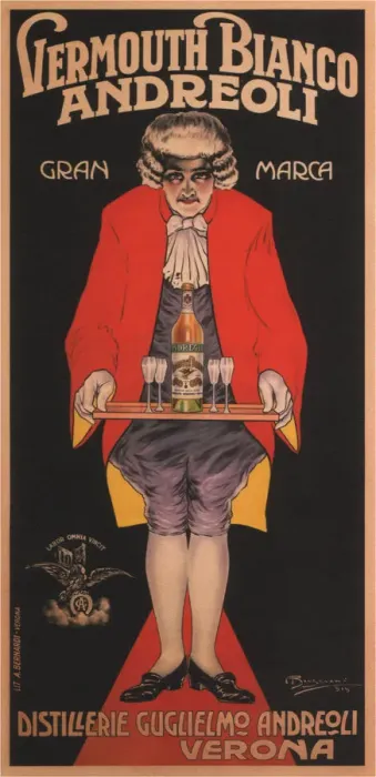 Framed Print : Vermouth Bianco Andreoli, 1919. Artist: Bresciani, Attilio (1879-1943) Framed Print : Vermouth Bianco Andreoli, 1919. Artist: Bresciani, Attilio (1879-1943)