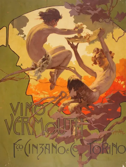Framed Print : Vermouth Cinzano, 1901. Creator: Hohenstein, Adolfo (1854-1928) Framed Print : Vermouth Cinzano, 1901. Creator: Hohenstein, Adolfo (1854-1928)