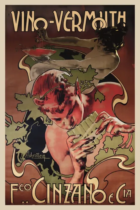 Framed Print : Vermouth Cinzano, 1906. Creator: Hohenstein, Adolfo (1854-1928) Framed Print : Vermouth Cinzano, 1906. Creator: Hohenstein, Adolfo (1854-1928)