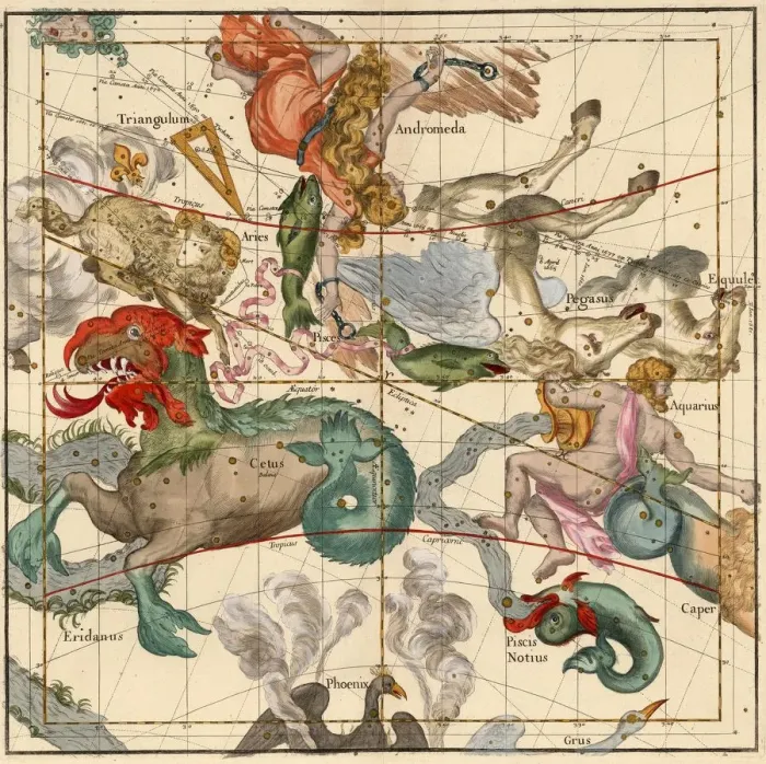 Framed Print : Vernal Equinox, Plate 2 from Globi coelestis in tabulas planas redacti descriptio, 1674 Framed Print : Vernal Equinox, Plate 2 from Globi coelestis in tabulas planas redacti descriptio, 1674