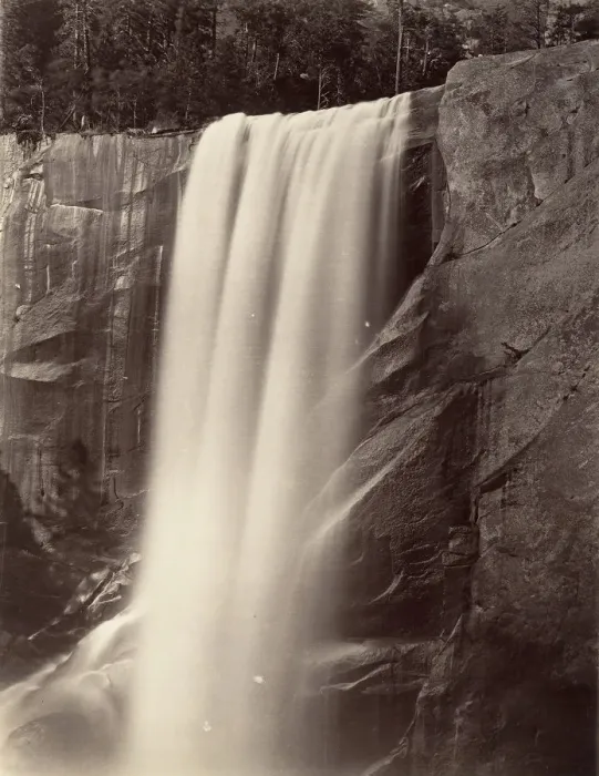 Framed Print : Vernal Falls, 350 feet, Yosemite, ca. 1872, printed ca. 1876 Framed Print : Vernal Falls, 350 feet, Yosemite, ca. 1872, printed ca. 1876