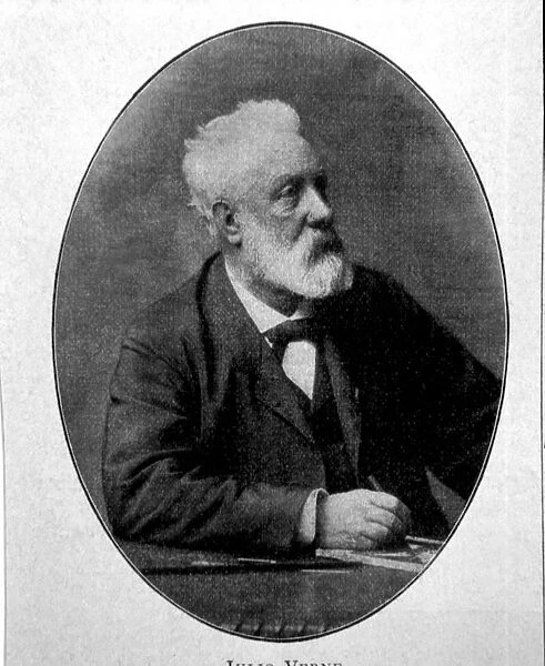 Verne, Jules (1828-1905, French writer, photo of Ilustracion Artistica, 1900