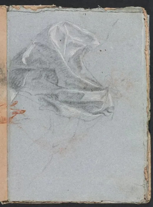 Framed Print : Verona Sketchbook: Drapery study (page 37), 1760. Creator: Francesco Lorenzi (Italian, 1723-1787) Framed Print : Verona Sketchbook: Drapery study (page 37), 1760. Creator: Francesco Lorenzi (Italian, 1723-1787)