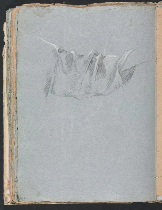 Framed Print : Verona Sketchbook: Drapery study (page 48), 1760. Creator: Francesco Lorenzi (Italian, 1723-1787) Framed Print : Verona Sketchbook: Drapery study (page 48), 1760. Creator: Francesco Lorenzi (Italian, 1723-1787)