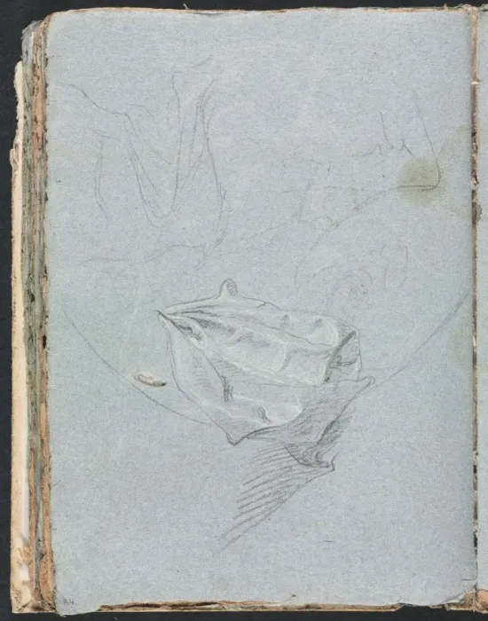 Framed Print : Verona Sketchbook: Drapery study (page 84), 1760. Creator: Francesco Lorenzi (Italian, 1723-1787) Framed Print : Verona Sketchbook: Drapery study (page 84), 1760. Creator: Francesco Lorenzi (Italian, 1723-1787)