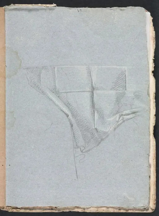 Framed Print : Verona Sketchbook: Drapery study (page 93), 1760. Creator: Francesco Lorenzi (Italian, 1723-1787) Framed Print : Verona Sketchbook: Drapery study (page 93), 1760. Creator: Francesco Lorenzi (Italian, 1723-1787)