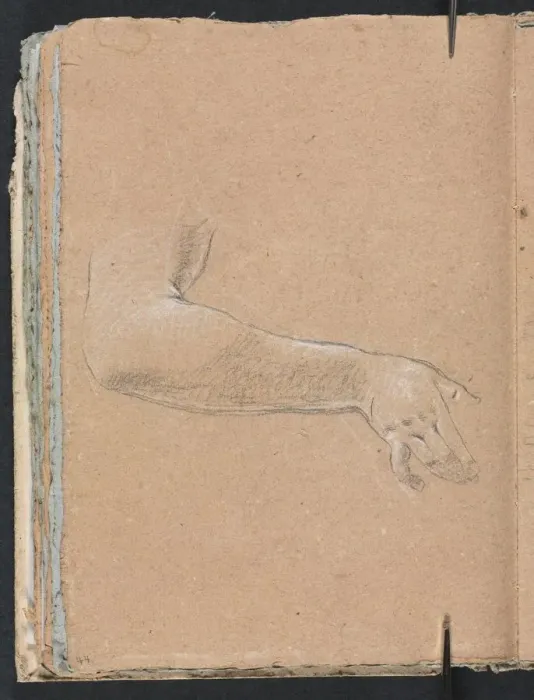 Framed Print : Verona Sketchbook: Female right arm and hand (page 44), 1760. Creator: Francesco Lorenzi (Italian Framed Print : Verona Sketchbook: Female right arm and hand (page 44), 1760. Creator: Francesco Lorenzi (Italian