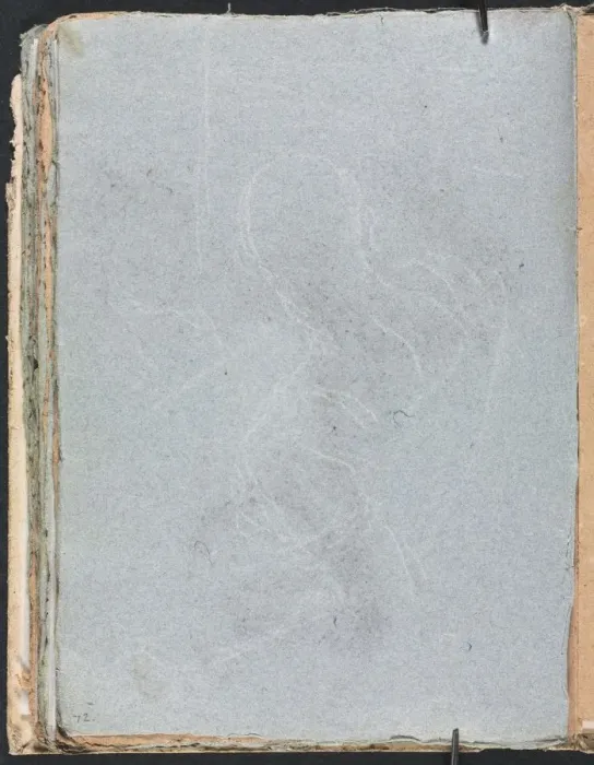 Framed Print : Verona Sketchbook: Figure study (page 72), 1760. Creator: Francesco Lorenzi (Italian, 1723-1787) Framed Print : Verona Sketchbook: Figure study (page 72), 1760. Creator: Francesco Lorenzi (Italian, 1723-1787)