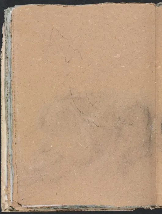 Framed Print : Verona Sketchbook: Indecipherable form (page 34), 1760. Creator: Francesco Lorenzi (Italian Framed Print : Verona Sketchbook: Indecipherable form (page 34), 1760. Creator: Francesco Lorenzi (Italian