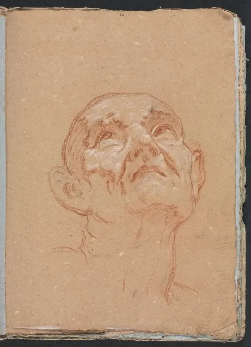Framed Print : Verona Sketchbook: Male head (page 31), 1760. Creator: Francesco Lorenzi (Italian, 1723-1787) Framed Print : Verona Sketchbook: Male head (page 31), 1760. Creator: Francesco Lorenzi (Italian, 1723-1787)