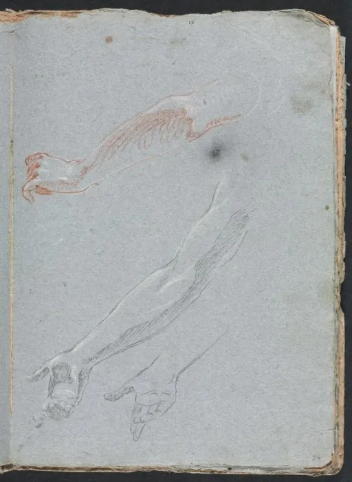 Framed Print : Verona Sketchbook: Study of hands and arms (page 29), 1760. Creator: Francesco Lorenzi (Italian Framed Print : Verona Sketchbook: Study of hands and arms (page 29), 1760. Creator: Francesco Lorenzi (Italian