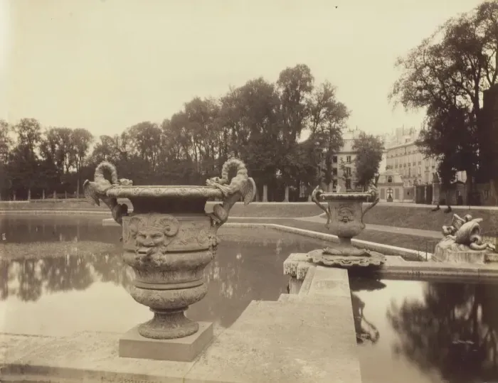 Framed Print : Versailles, Basin de Neptune, 1902. Creator: Eugene Atget Framed Print : Versailles, Basin de Neptune, 1902. Creator: Eugene Atget