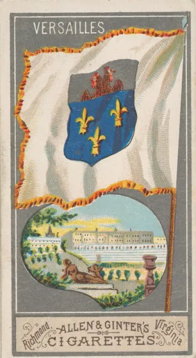Framed Print : Versailles, from the City Flags series (N6) for Allen & Ginter Cigarettes Brands Framed Print : Versailles, from the City Flags series (N6) for Allen & Ginter Cigarettes Brands