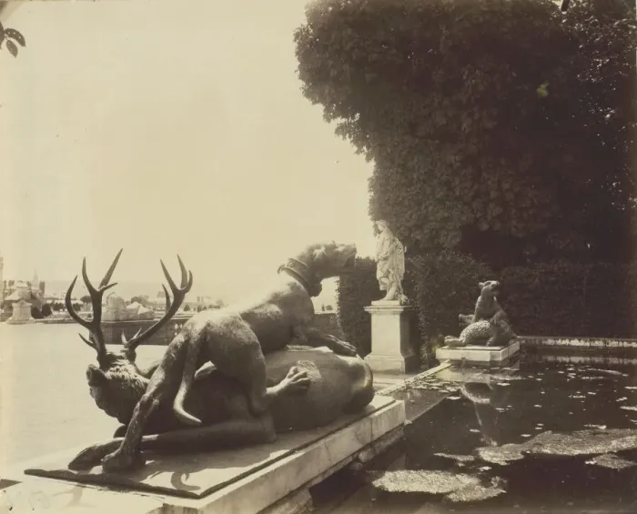 Framed Print : Versailles, Fontaine du Point du Jour, 1903. Creator: Eugene Atget Framed Print : Versailles, Fontaine du Point du Jour, 1903. Creator: Eugene Atget