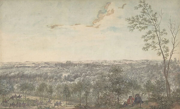 Versailles Seen from the Southwest, 1779. Creator: Louis Nicolas de Lespinasse