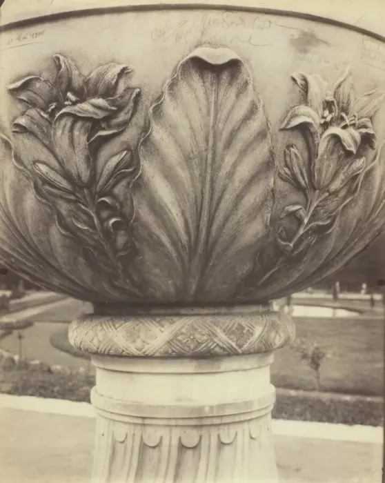 Framed Print : Versailles, Vase, 1906 / 07. Creator: Eugene Atget Framed Print : Versailles, Vase, 1906 / 07. Creator: Eugene Atget