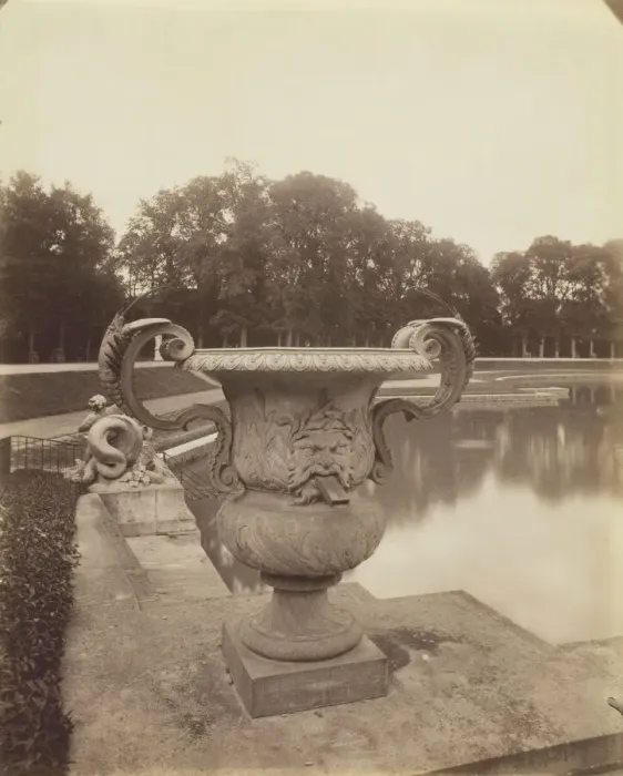 Framed Print : Versailles, Vase, Bassin de Neptune, 1901. Creator: Eugene Atget Framed Print : Versailles, Vase, Bassin de Neptune, 1901. Creator: Eugene Atget