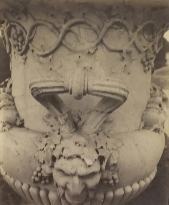 Framed Print : Versailles, Vase (Detail), 1906. Creator: Eugene Atget Framed Print : Versailles, Vase (Detail), 1906. Creator: Eugene Atget