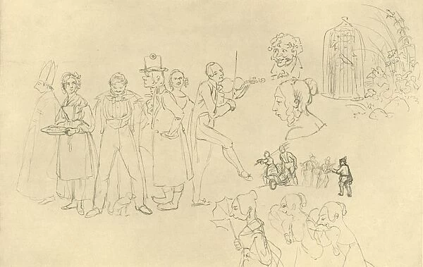 Verschiedene Typen, mid-late 19th century, (c1924). Creator: Carl Spitzweg