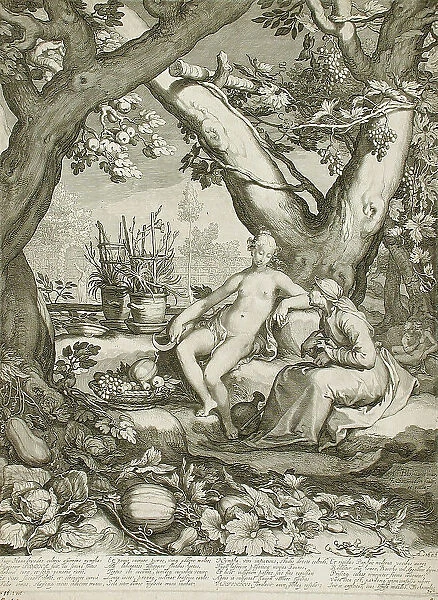 Vertumnus and Pomona, 1605. Creator: Jan Saenredam
