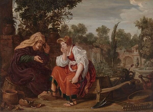 Vertumnus and Pomona, 1617. Creator: Jan Tengnagel