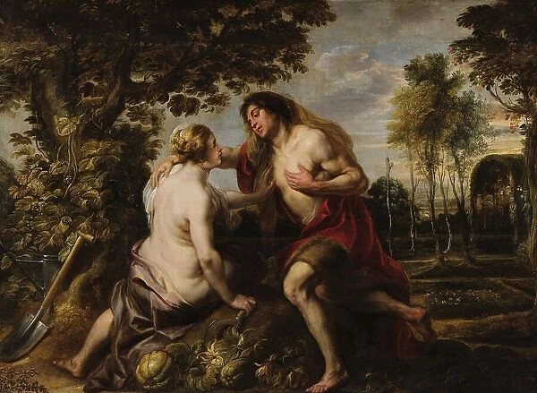 Vertumnus and Pomona, 1638. Creator: Jordaens, Jacob (1593-1678)
